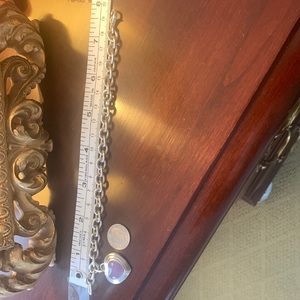 Sterling silver bracelet marked 925 on heart
